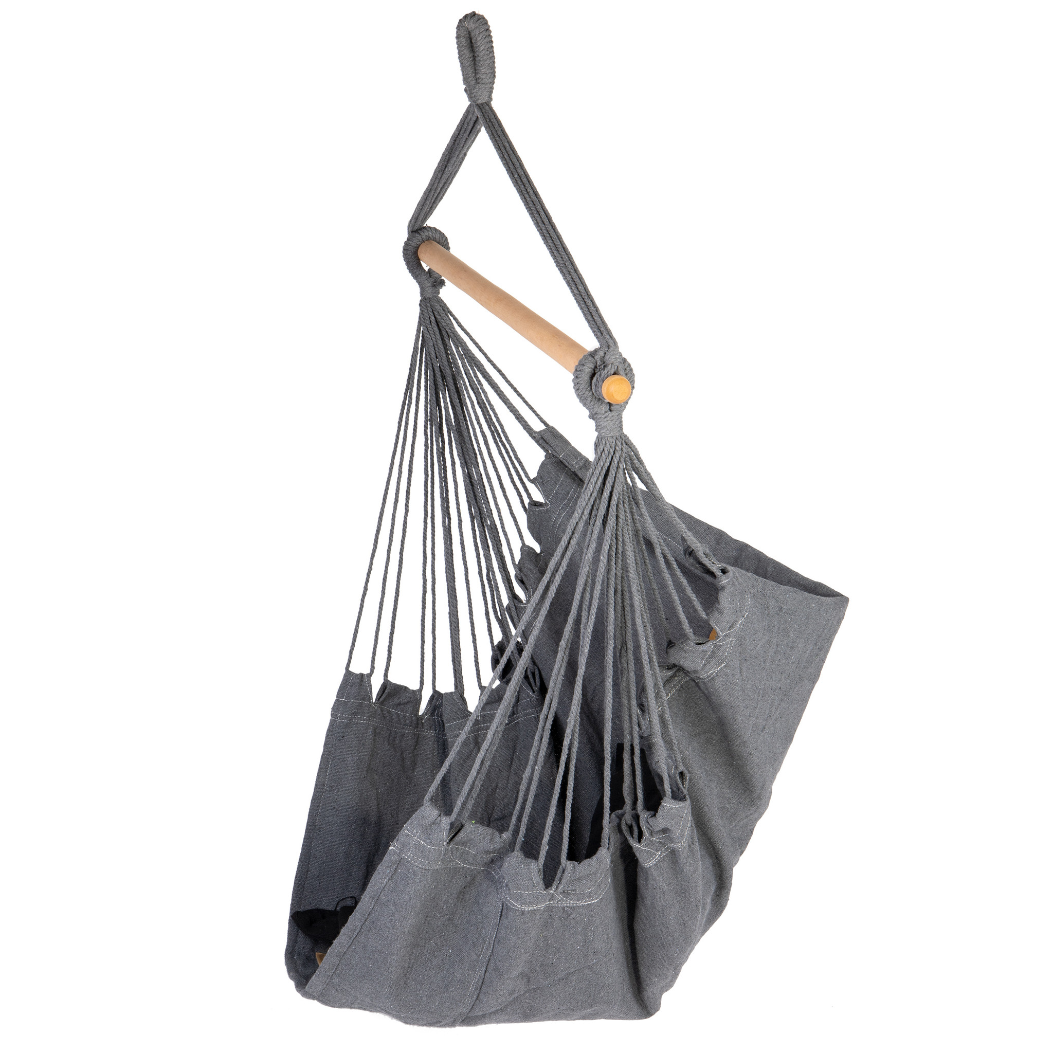 Hangmat hangstoel Braziliaans – Tot 150 kg – Grijs