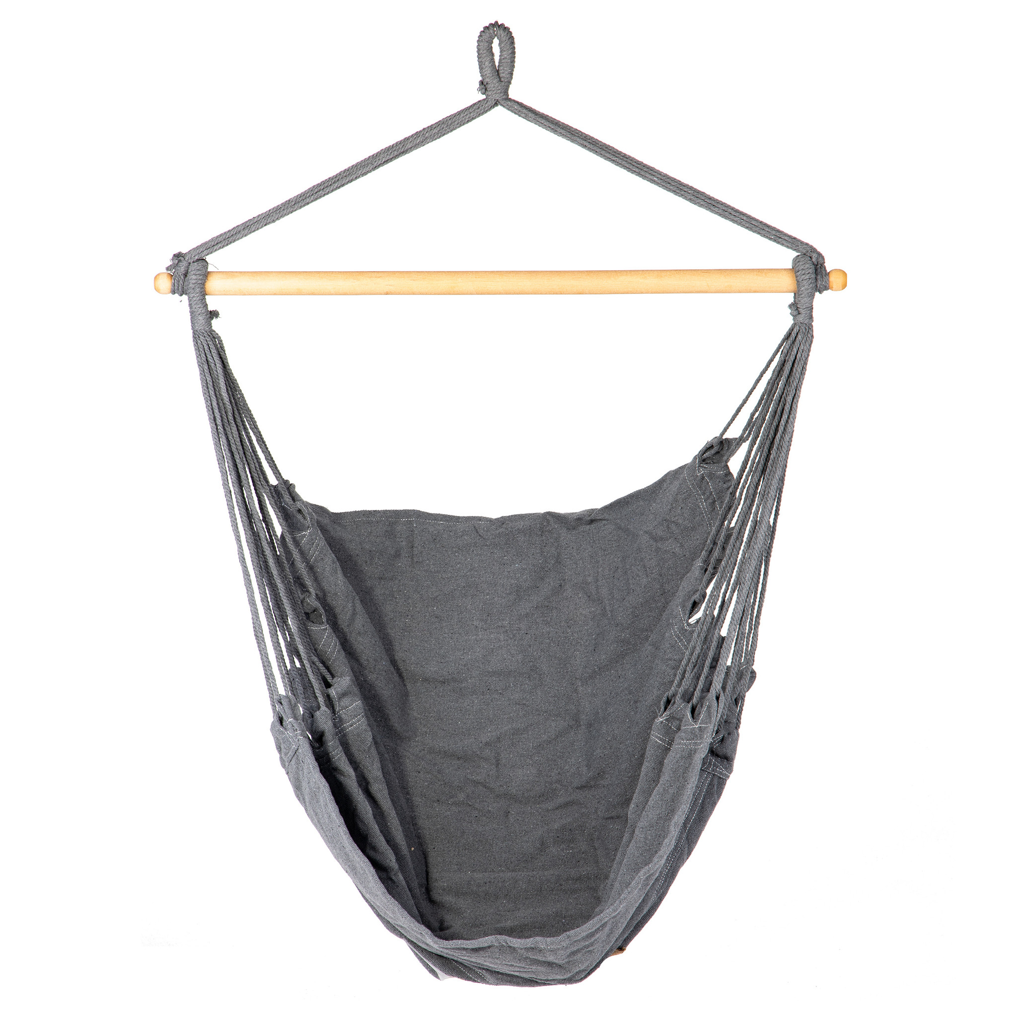 Hangmat hangstoel Braziliaans – Tot 150 kg – Grijs