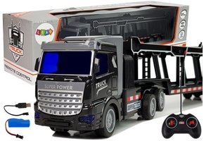 RC vrachtwagen - auto trailer 36 cm - met verlichting