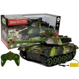 Bestuurbare RC tank - met verlichting en geluid
