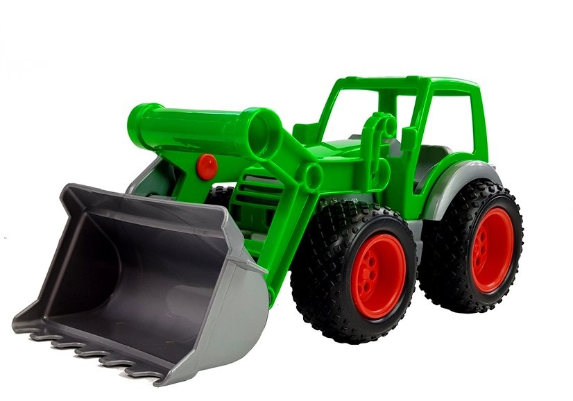 Speelgoed trekker met shovel & aanhanger 63 cm – Groen