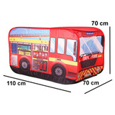Brandweerwagen speeltent kindertent 110 x 70 x 70 cm
