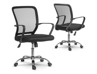 Bureaustoel verstelbaar – Mesh nylon rugleuning – Zwart