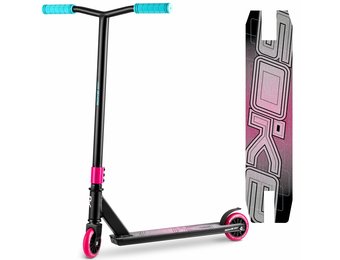Stuntstep Roze & Blauw – Smalle wielen – Aluminium step
