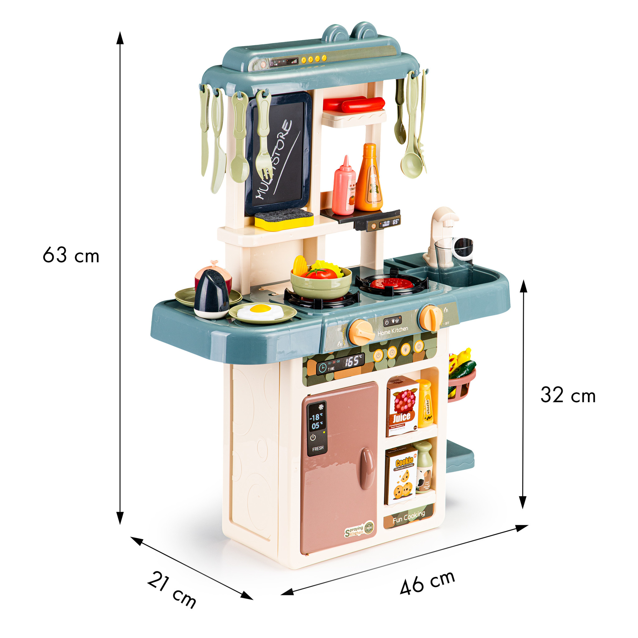 Kinderkeuken met LED & geluid - 46 x 21 x 63 cm