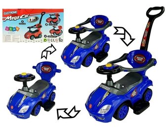 Kinder loopwagen 3-in-1 - 60 x 40 x 85 cm - blauw