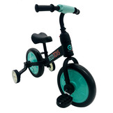 Loopfiets met duwstang - tot 30 kg belasting - zwart met blauw