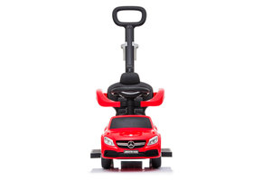 Mercedes AMG loopwagen rood met duwstang