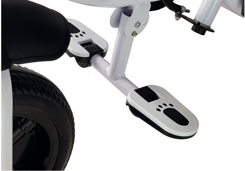 Driewieler kinderfiets en kinderwagen - met zonnevizier - zwart