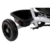 Driewieler kinderfiets en kinderwagen - met zonnevizier - zwart