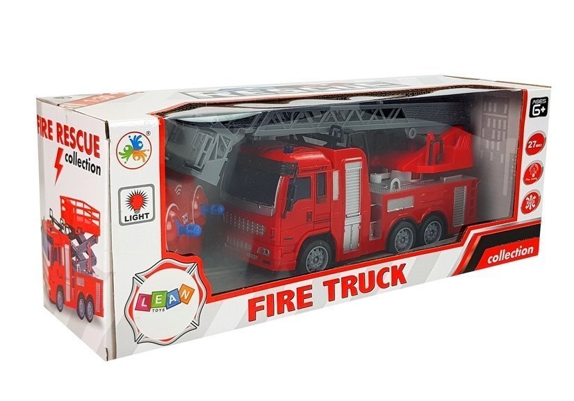 RC-brandweerauto - met beweegbare ladder - 27 Mhz 1:30