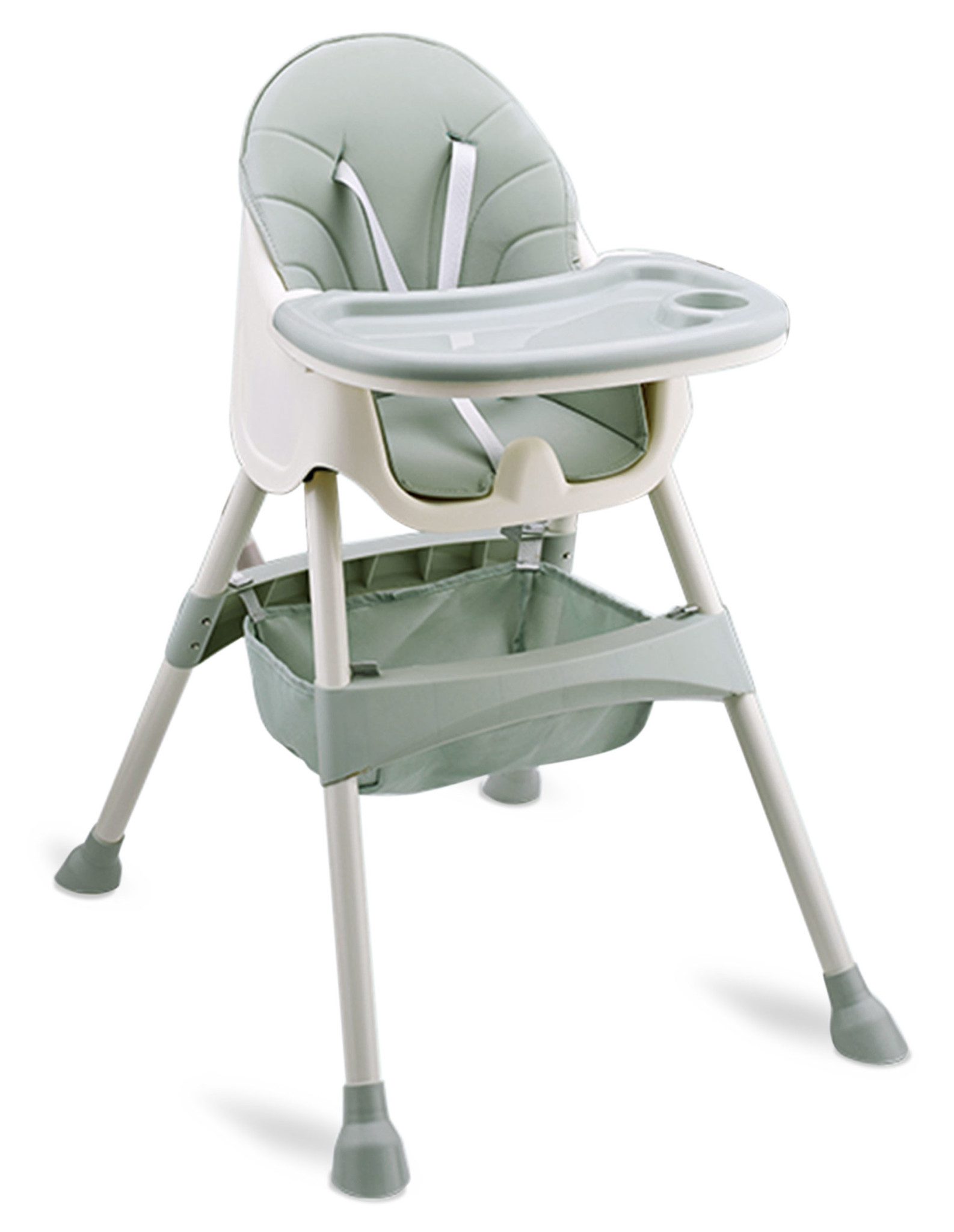 Kinderstoel met tafel & mand verstelbaar – Groen