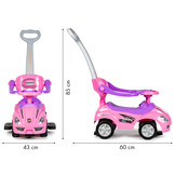 Duwauto loopauto deluxe meegroeiend – Roze