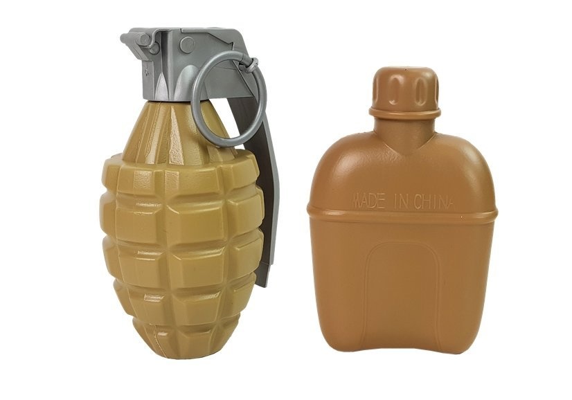 Militaire speelset met geweer & helm + geluid