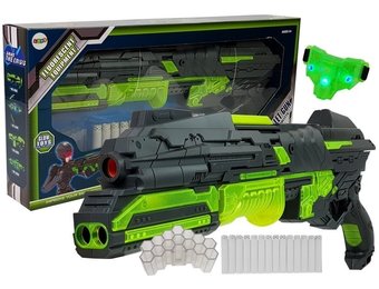 Nerf geweer glow in the dark + foam kogels