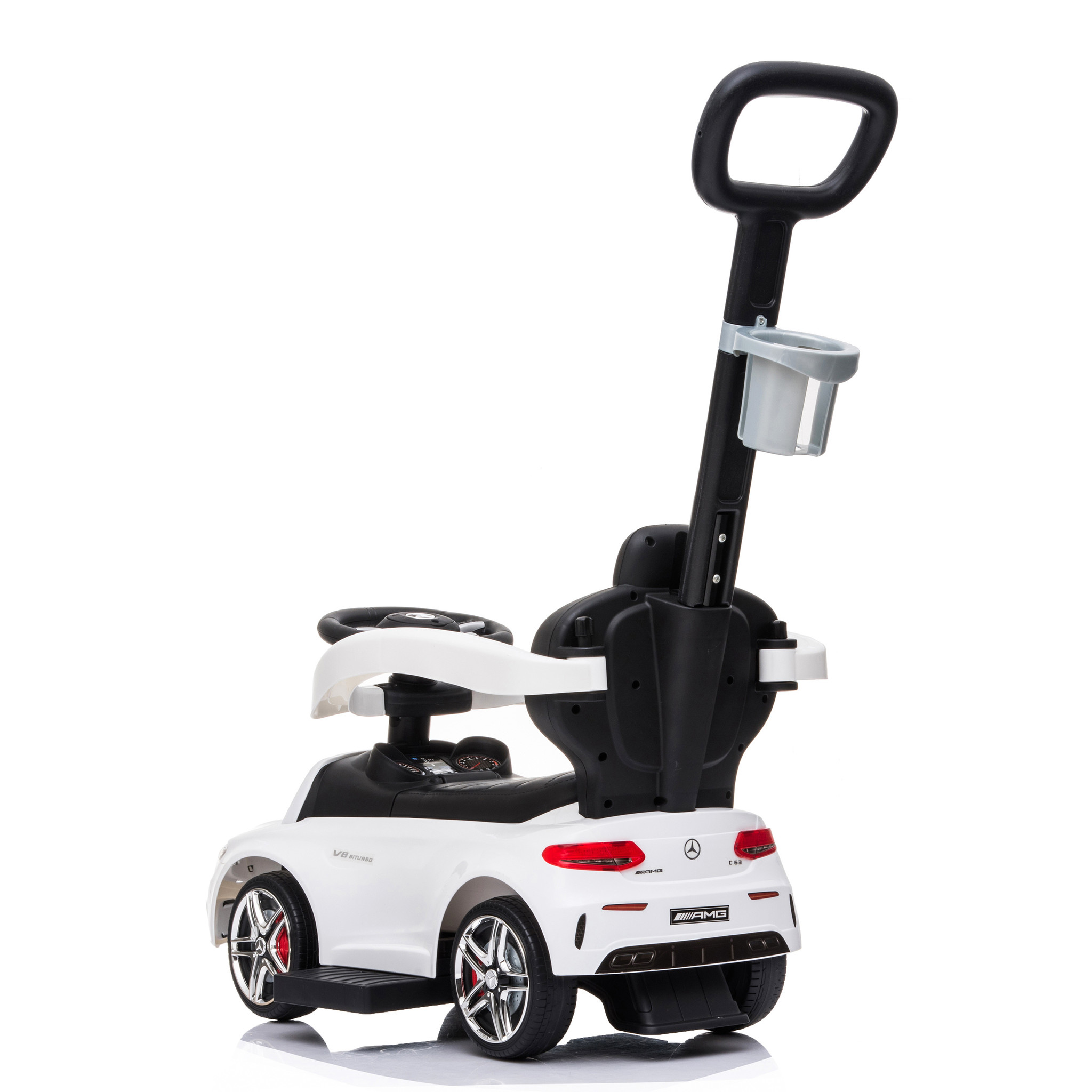 Loopauto Mercedes met geluid – Meegroeiend – Wit