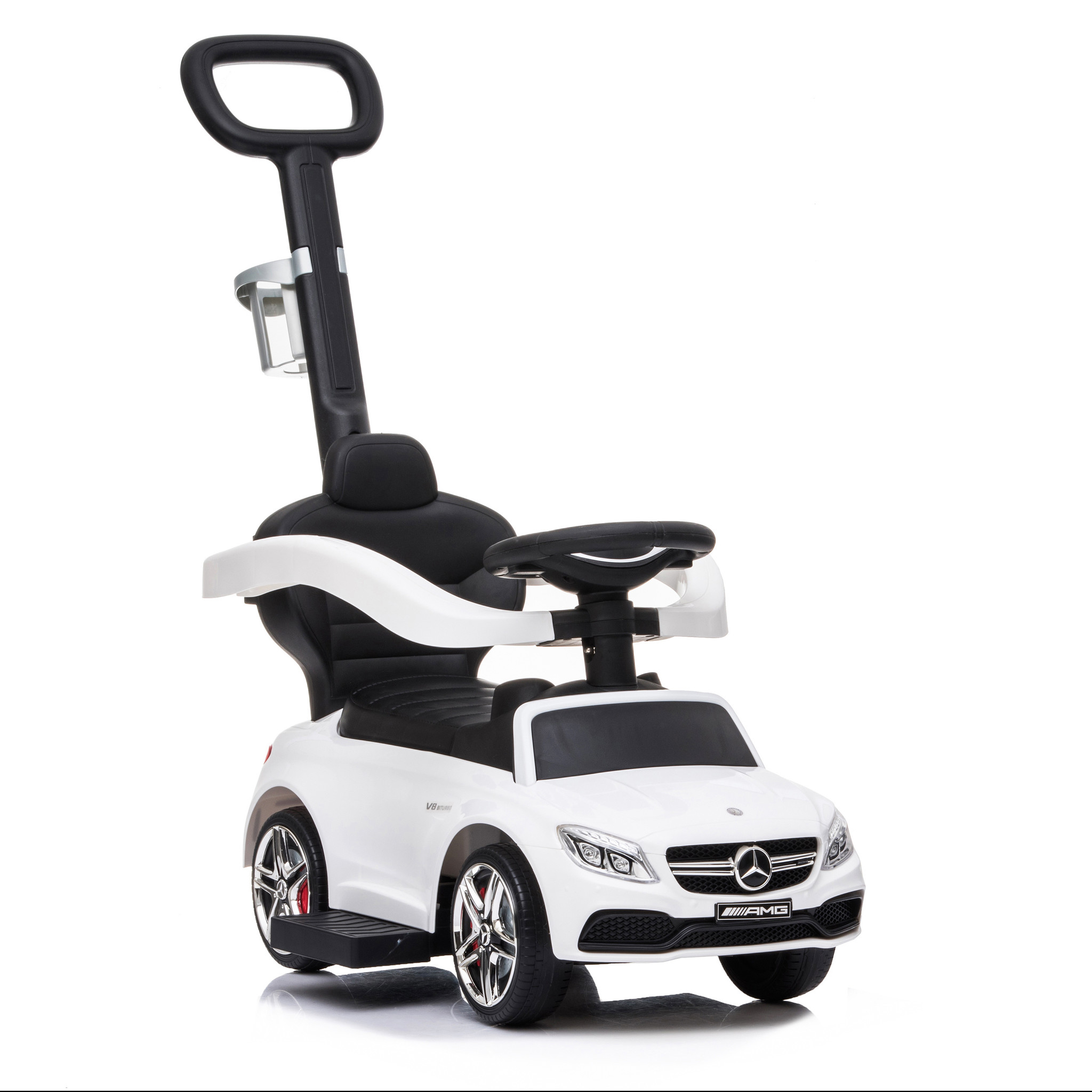 Loopauto Mercedes met geluid – Meegroeiend – Wit