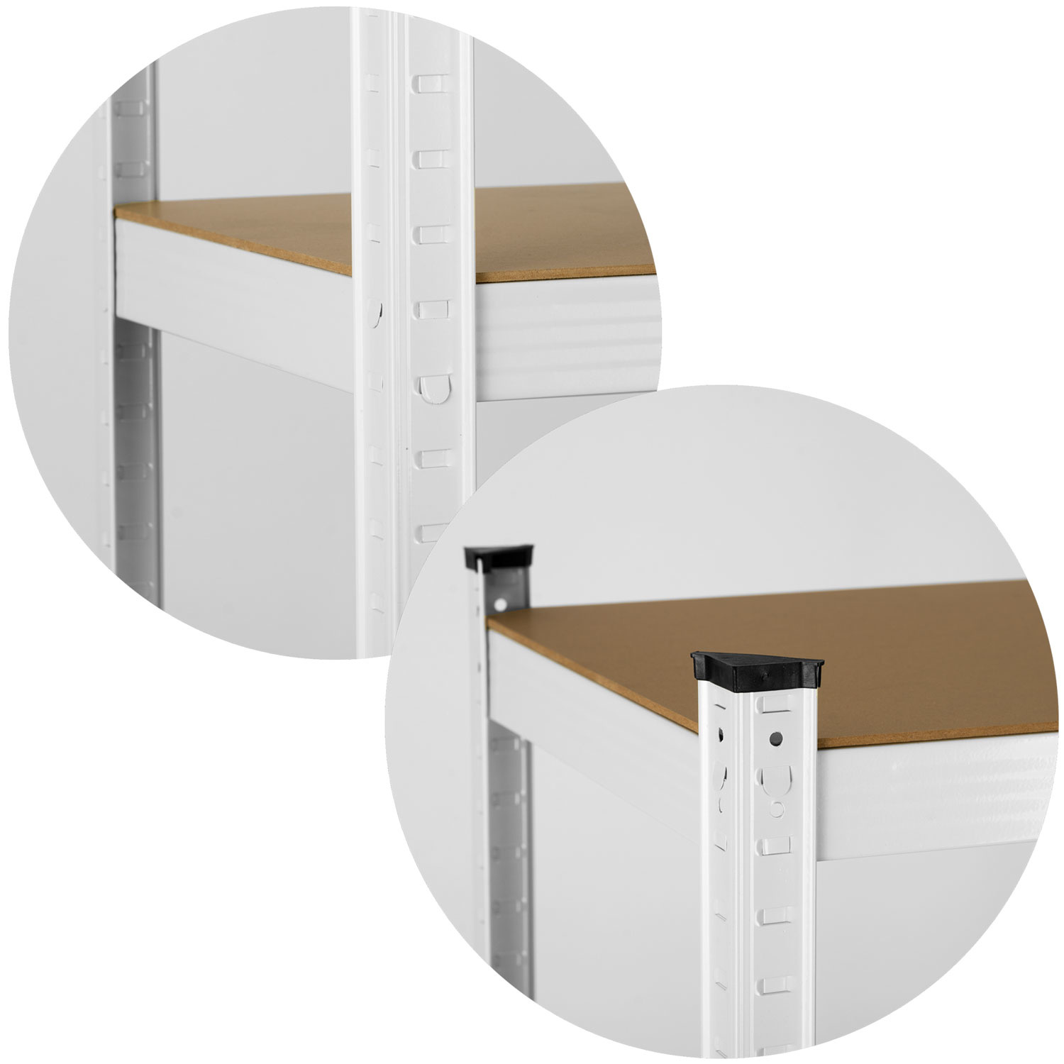 Opbergrek stellingkast 5 planken Wit – 180 x 90 x 40 cm