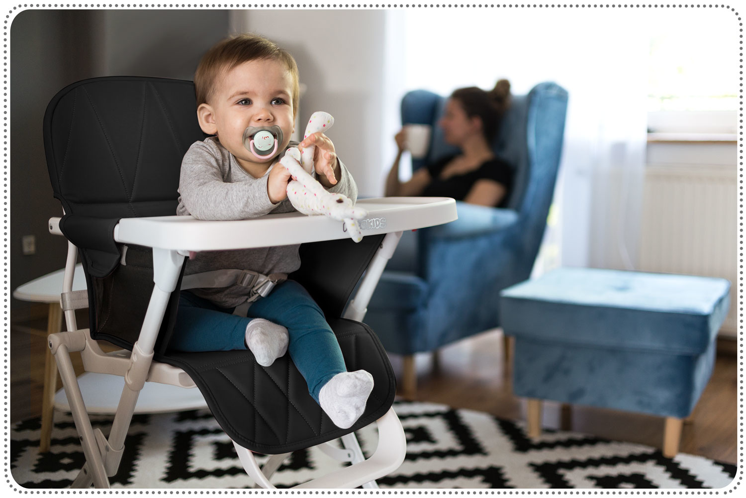 Viking Choice Kinderstoel opvouwbaar – Zithoogte 53 – Wit - VC-Lifestyle