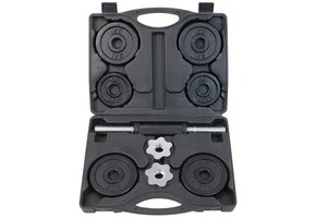 Halterset 7 kg in koffer – Gietijzer – 6 halterschijven