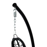 Hangstoel schommelstoel zwevend – Kussen + Hoofdsteun Grijs