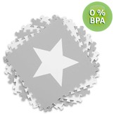 Speelmat puzzelmat 180 x 180 cm – 9 foam tegels met Sterren