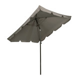 Parasol 200 x 200 cm grijs - kantelbaar