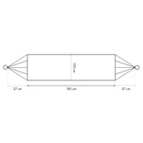 Hangmat 2 persoons - 180 x 150 cm - grijs