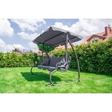 Schommelbank 3-zits grijs - 230 x 127 x 172 cm