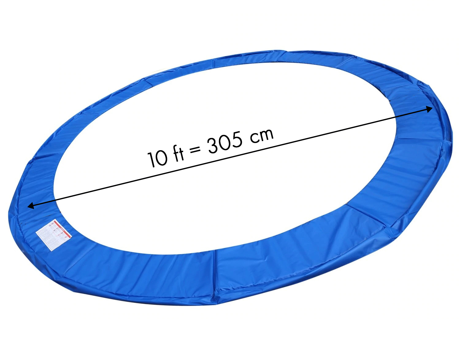 Trampoline rand voor 305 312cm 10ft - blauw