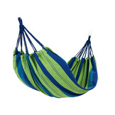 Hangmat 2 persoons - 185 x 150 cm - blauw groen gestreept