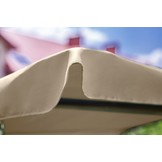 Schommelbank 3-zits beige - 230 x 127 x 172 cm