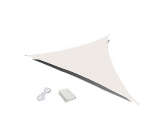 Schaduwdoek driehoek waterdicht 3 x 3 x 3 m - Wit