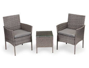 Viking Choice Tuinset - 2 stoelen + tafel met glasplaat -