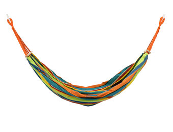 Hangmat 2 persoons - 185 x 150 cm - groen/oranje