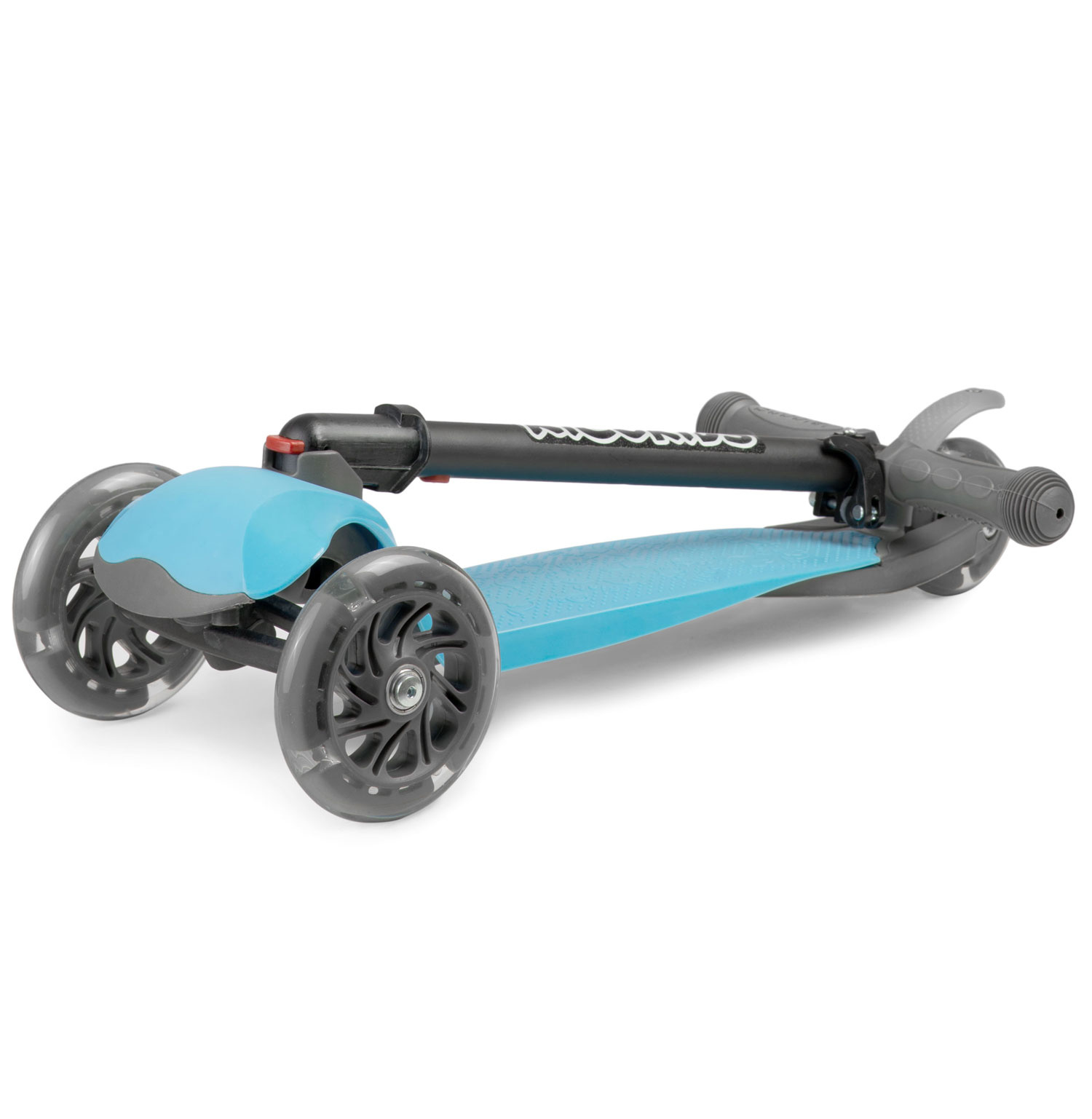 Driewieler step met glow in the dark wielen – Blauw