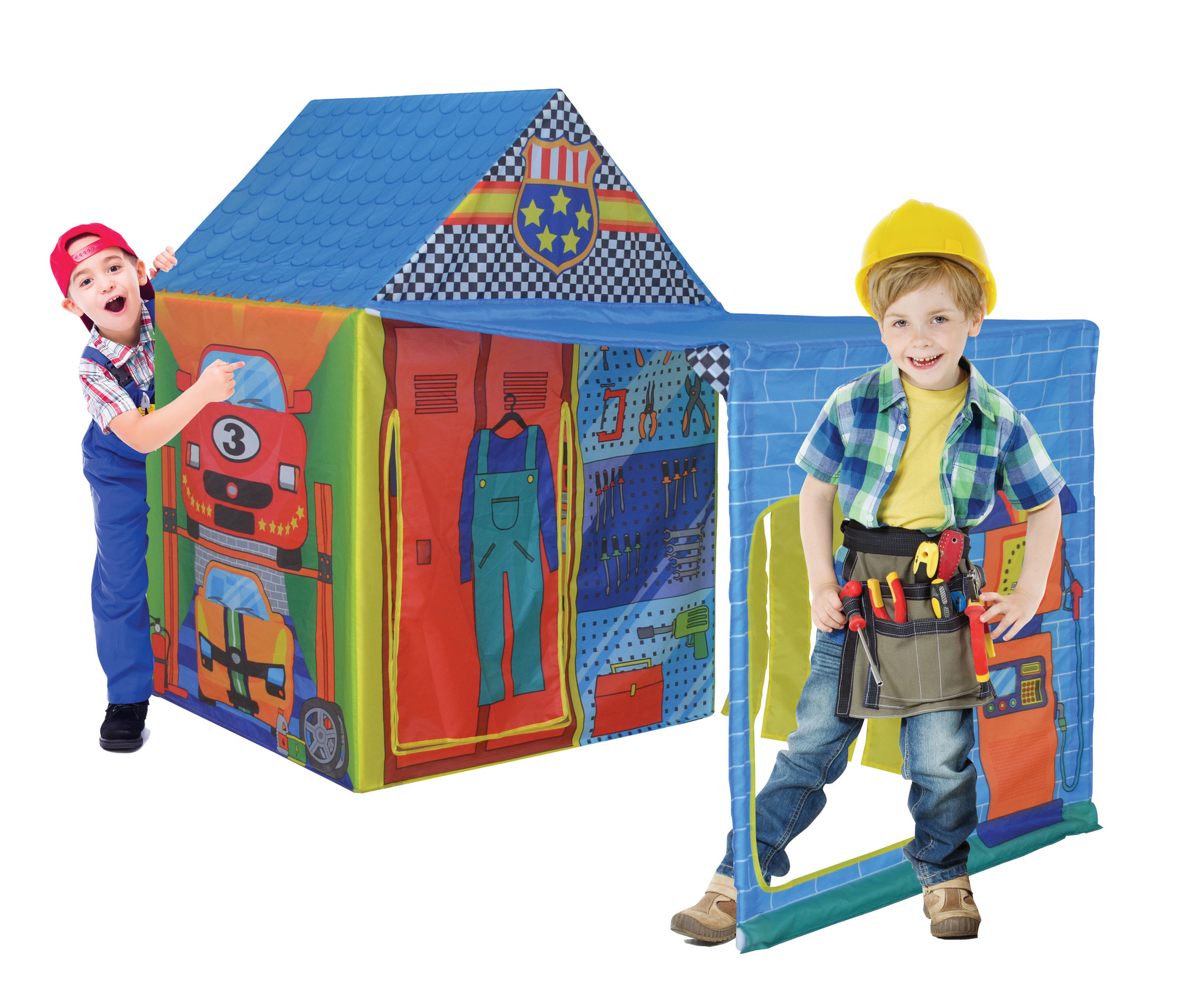 Speeltent speelhuis auto werkplaats – 150 x 75 x 110 cm