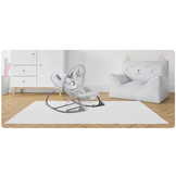 Wipstoeltje met vibratiesysteem Grijs + speelband – 70 x 48 cm