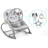 Wipstoeltje met vibratiesysteem Grijs + speelband – 70 x 48 cm