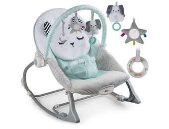 Wipstoeltje met vibratiesysteem Mint + speelband – 70 x 48 cm