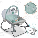 Wipstoeltje met vibratiesysteem Mint + speelband – 70 x 48 cm