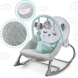 Wipstoeltje met vibratiesysteem Mint + speelband – 70 x 48 cm