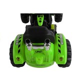 Elektrisch bestuurbare tractor groen - met kantelschep