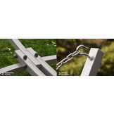 Standaard voor hangmat & hangstoel 2in1 opvouwbaar – Zwart frame