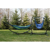 Standaard voor hangmat & hangstoel 2in1 opvouwbaar – Zwart frame