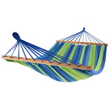 Hangmat 2 persoons XL 220 x 160 cm – Dwarsbalk – Blauw & Groen