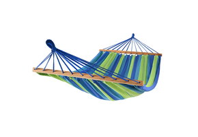Hangmat 2 persoons XL 220 x 160 cm – Dwarsbalk – Blauw & Groen