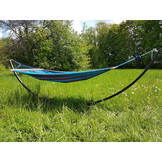 Hangmat 2 persoons XL 220 x 160 cm – Dwarsbalk – Blauw & Groen