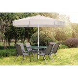 Tuinparasol XL 300 cm – Crème – Opvouwbaar
