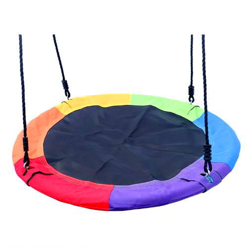 Nestschommel 100 cm Regenboog met vlaggen – Ooievaarsnest